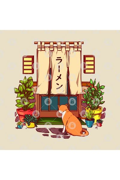 TatFast The Cat and a Japanese Ramen Mug, Gift, Dowry, Presentation