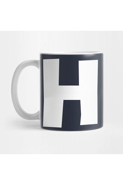 TatFast Letter H Monogrammed Mug - Gift, Dowry and Presentation Holder