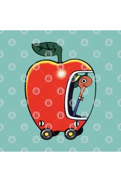 TatFast كوب التفاح من Lowly The Worm And His، هدية، مهر، عرض
