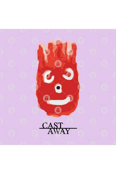 TatFast كوب Cast Away Wilson، هدية، مهر، حامل عرض