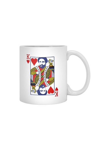 Fizello كوب أبيض من King Of Heart، هدية، مهر، حامل عرض