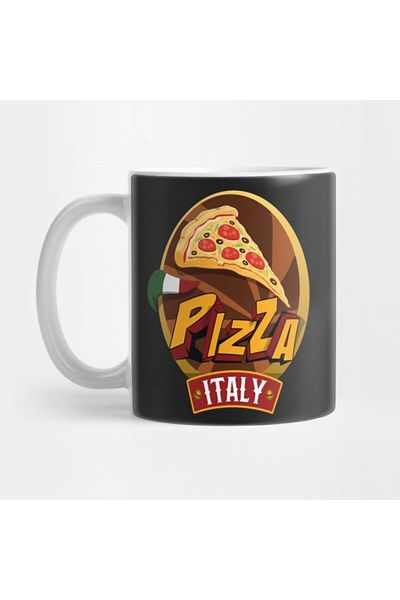 TatFast بيتزا إيطاليا / كوب Foodietoon، هدية، مهر، حامل عرض