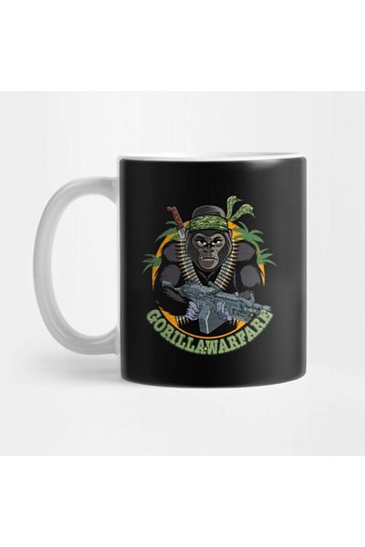 TatFast Gorilla Warfare Funny Mug, Gift, Dowry, Presentation