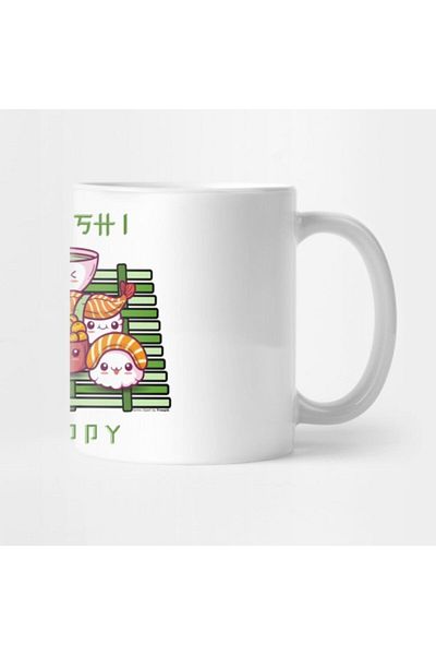 TatFast أكل السوشي، كوب Be Happy، هدية، مهر، عرض