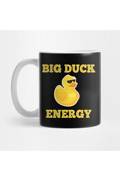 TatFast Black Funny Duck Joke Mug, Gift, Dowry, Presentation