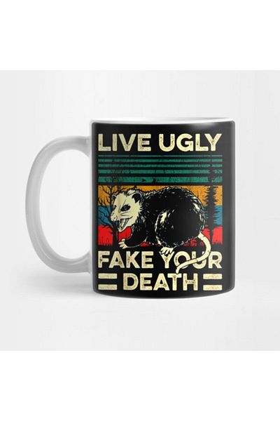 TatFast Retro Vintage Opossum Mug - Gift, Dowry and Presentation Coffee Cup