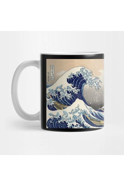 TatFast كوب The Great Wave Of Kanagawa، هدية، مهر، عرض