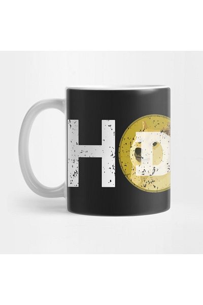 TatFast Funny Hodl Dogecoin Investor Mug, Gift, Dowry, Presentation Holder