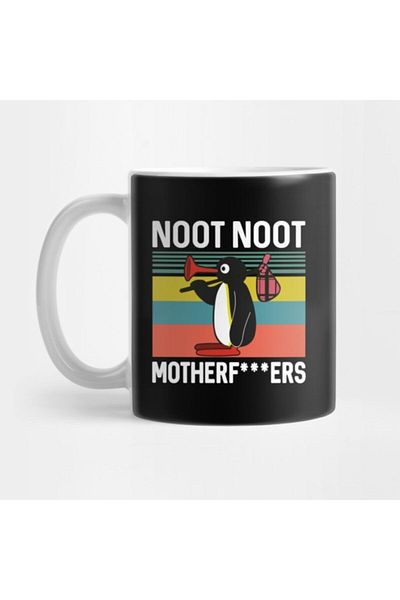 TatFast Noot Noot Pingu Funny Pingu Gift Mug, Gift, Dowry, Presentation Holder