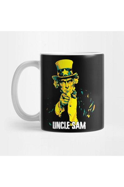 TatFast كوب Uncle Sam Pop Art Design.s A للتخصيص الوطني المشترك.war من 1812.samuel Wilson..america