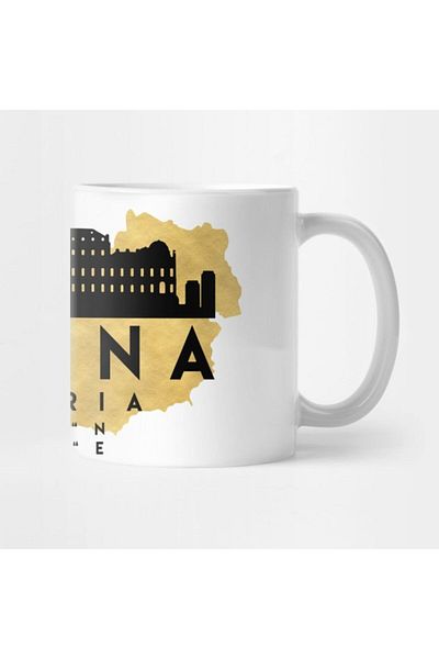TatFast كأس Vienna Austria Skyline - هدية، مهر، عرض
