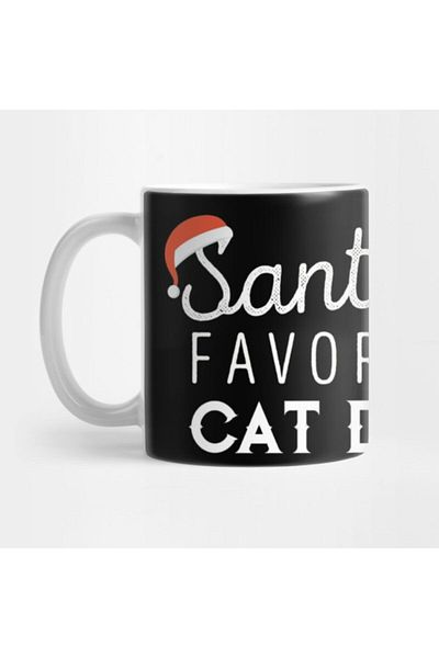 TatFast Santas Favorite Cat Dad Christmas Gifts Mug, Gift, Dowry, Presentation Holder