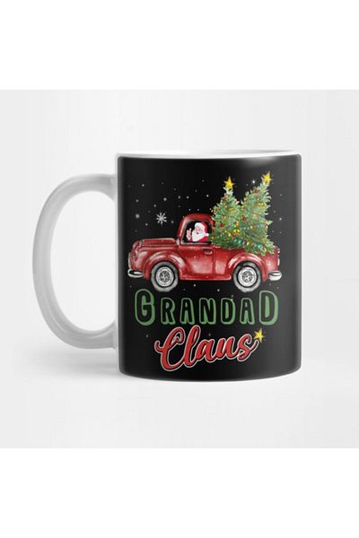 TatFast Grandad Claus Mug - Gift and Presentation Tee, Dowry