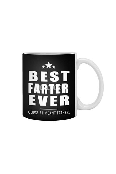 Fizello أفضل كوب أبيض من Farter Father Ever، هدية، مهر، عرض