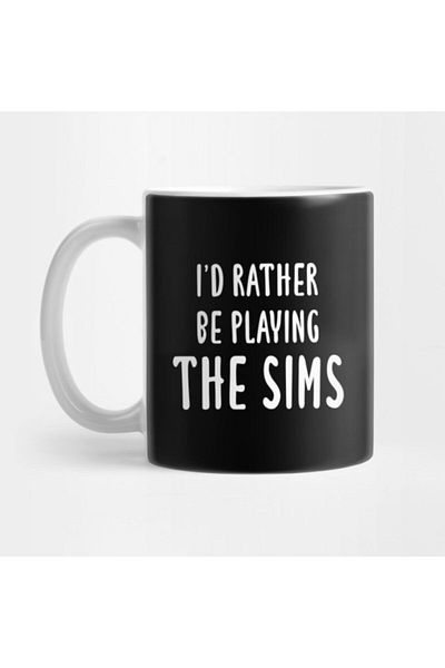 TatFast كوب I'd Rather Be Playing The Sims، هدية، مهر، عرض