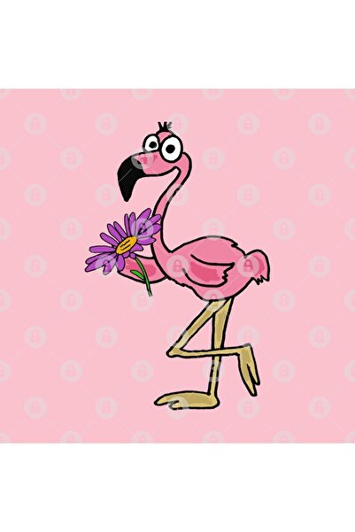 TatFast كوب فلامينجو هدية روز - تصميم ديزي، حامل عرض