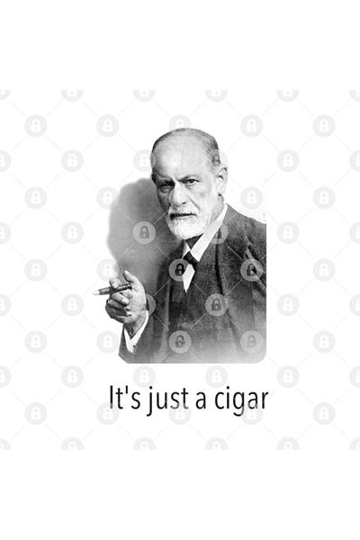 TatFast Sigmund Freud Mug - "It's Just a Cigar" Gift, Dowry and Presentation