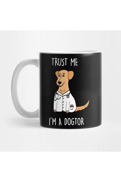 TatFast كوب هدية مضحك من Trust Me مع Doctor Dog - هدية ومهر وعرض