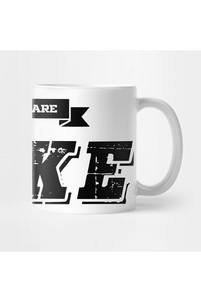 TatFast Black and White People Are Fake Printed Mug - Gift Dowry Presentation Coffee Cup