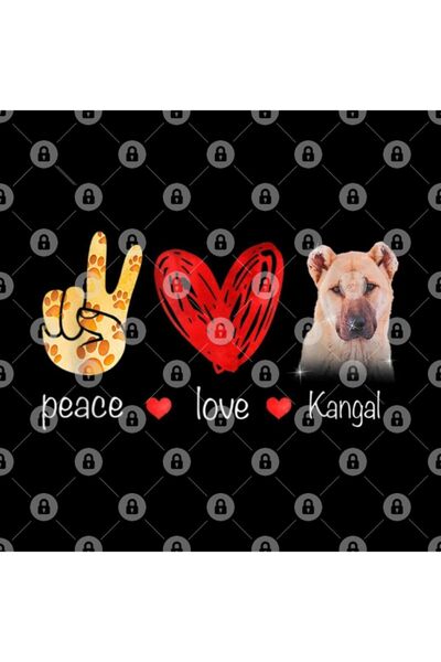 TatFast Peace Love Kangal Dog Kangal Dog Lover Gift Mug, Gift, Dowry, Presentation Holder
