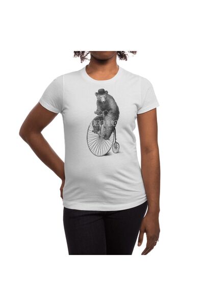 Fizello Ανδρικό και γυναικείο λευκό μπλουζάκι Morning Ride - Unisex