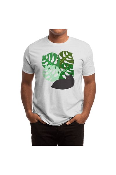 Fizello Λευκό μπλουζάκι Monstera Delicatsa Unisex