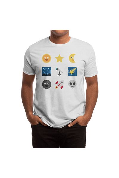 Fizello Λευκό T-Shirt για άνδρες και γυναίκες - Sky Unisex T-shirt