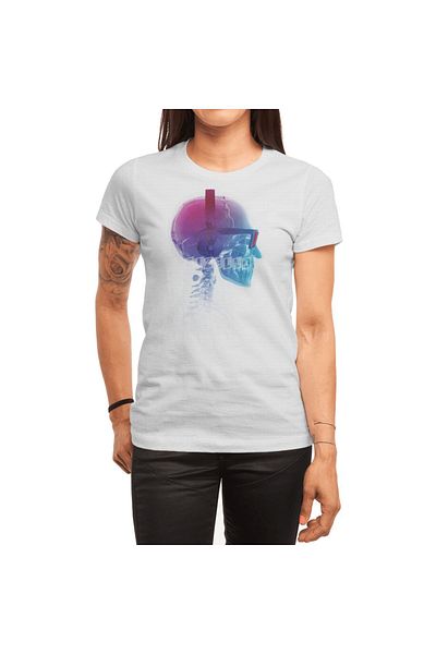 Fizello Tricou alb unisex pentru electronice