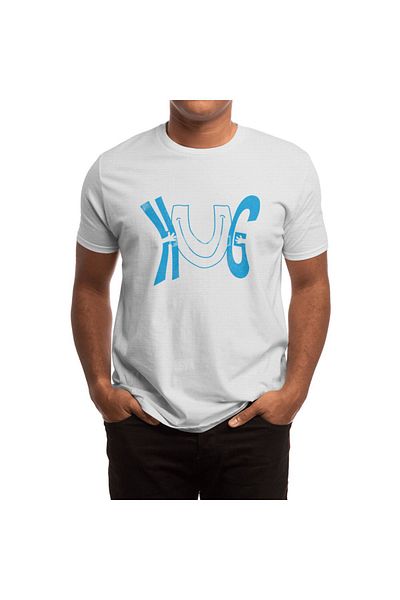 Fizello Ανδρικό και γυναικείο Unisex λευκό μπλουζάκι - Hug U