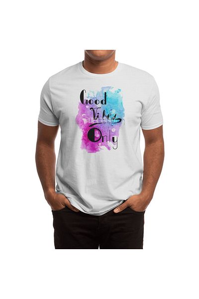 Fizello Tricou alb unisex - Tricou Good Vibes Only pentru bărbați și femei