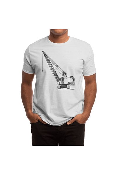 Fizello Ανδρικό και γυναικείο λευκό μπλουζάκι Unisex - Engineer Design