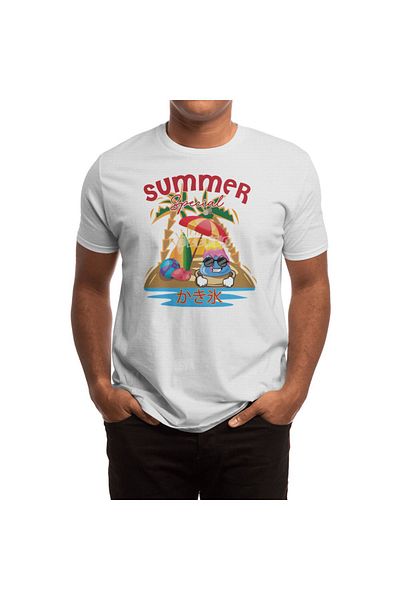 Fizello Hawaiian Shave Ice - Tricou alb unisex, tricou pentru bărbați și femei