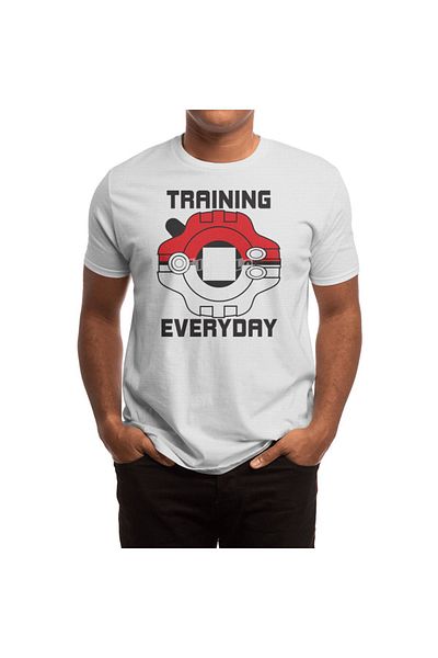 Fizello Tricou alb unisex pentru bărbați și femei - antrenament de zi cu zi