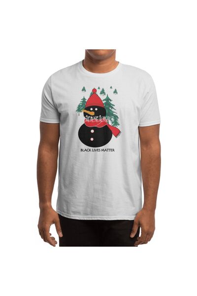 Fizello Men's and Women's T-Shirt - at Christmas, Black Lives Matter Too White Unisex T-Shirt