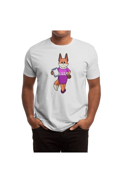 Fizello Fox Secretary With Skirt - Unisex Λευκό T-Shirt