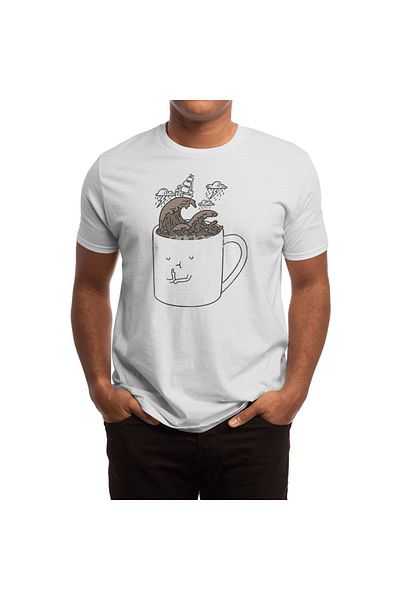 Fizello Brainstorming Cafe Mug - Tricou pentru bărbați/femei, tricou alb unisex