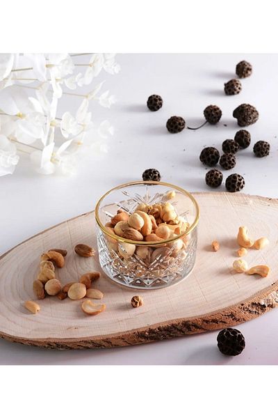 Paşabahçe 530040 Timeless Golden Touch Bowl 9 cm 4 Pcs