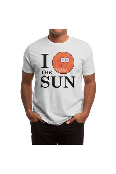 Fizello Tricou unisex I Heart The Sun alb pentru bărbați și femei