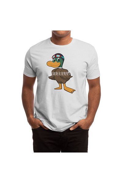 Fizello Tricou pentru bărbați și femei - Duck At Swimming Tricou alb pentru doamne