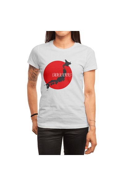 Fizello Λευκό μπλουζάκι για άνδρες και γυναίκες - I Love Japan, My Home, My Country Unisex T-shirt
