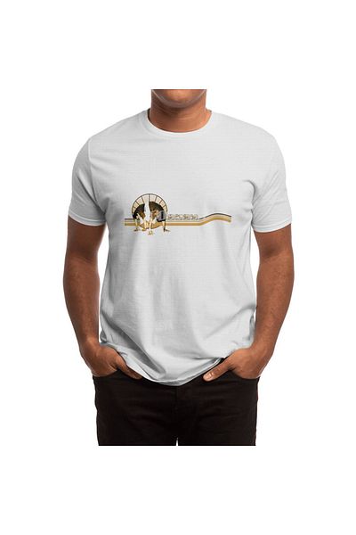 Fizello Tricou alb unisex Retro Capoeira