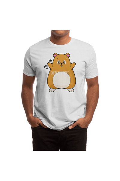 Fizello Hamster - Tricou alb pentru bărbați și femei, unisex, avec Wrench