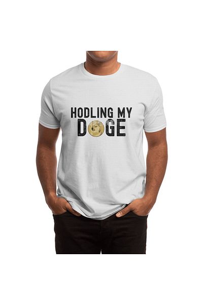 Fizello Λευκό κρυπτογραφικό μπλουζάκι Dogecoin Hodl Unisex