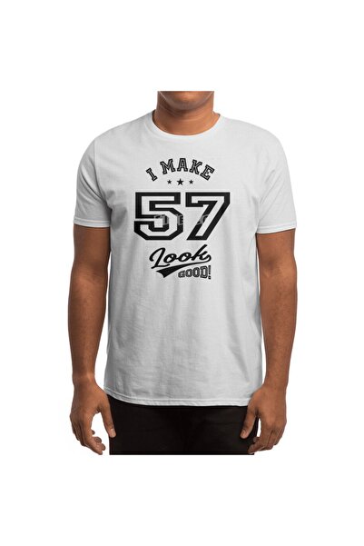 Fizello 57 років 57-й день народження Легкий стиль - чоловічий футболка, жіночий футболка, унісекс білий футболка