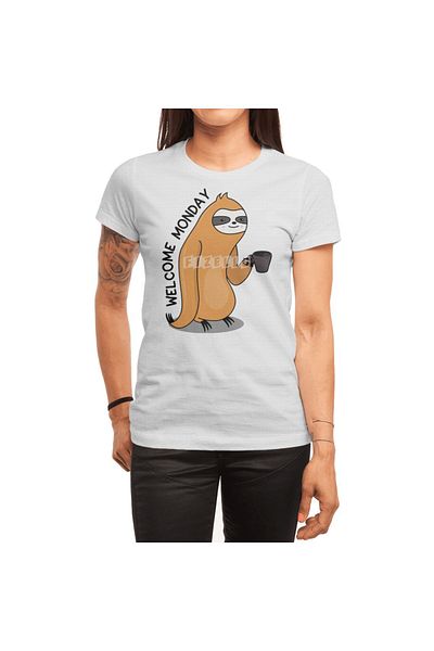 Fizello Monday Ανοιχτό λευκό μπλουζάκι Unisex