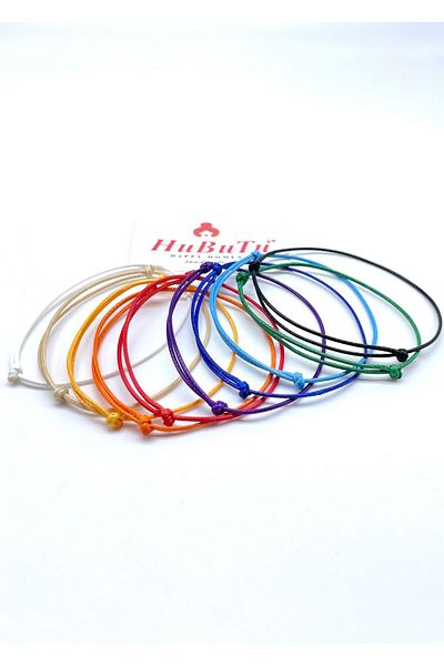 Concept HuBuTU 10 Pieces Chakra Colors Women's Men's Rope Bracelet Set