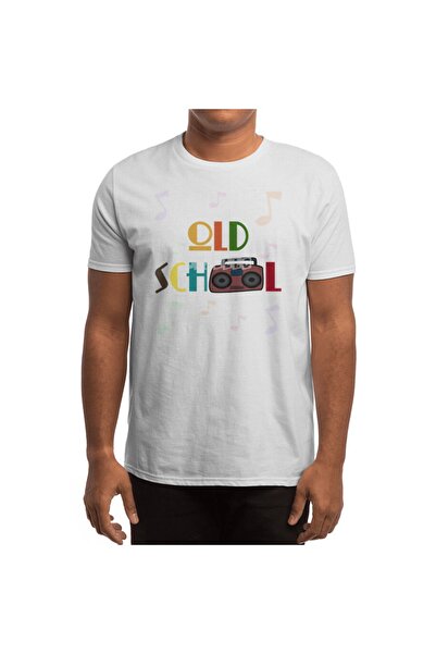 Fizello Λευκό μπλουζάκι Old School Boombox με σχέδιο Unisex