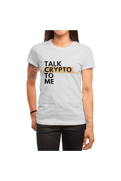 Fizello Talk Crypto To Me - Unisex Λευκό T-Shirt