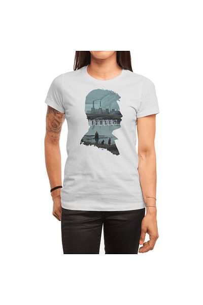 Fizello Andrei Tarkovsky' Stalker Illustration Burro Tees - Λευκό μπλουζάκι Unisex