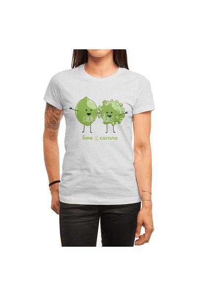 Fizello Λευκό μπλουζάκι Unisex Σχέδιο Corona Tee-Up - Ανδρικά και Γυναικεία